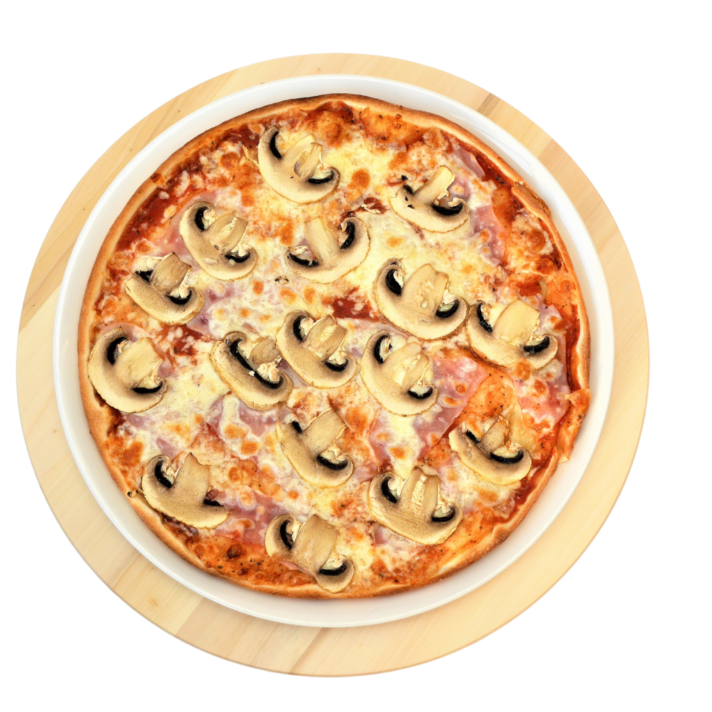 Pizza Prosciutto Funghi Pizza Gemenii